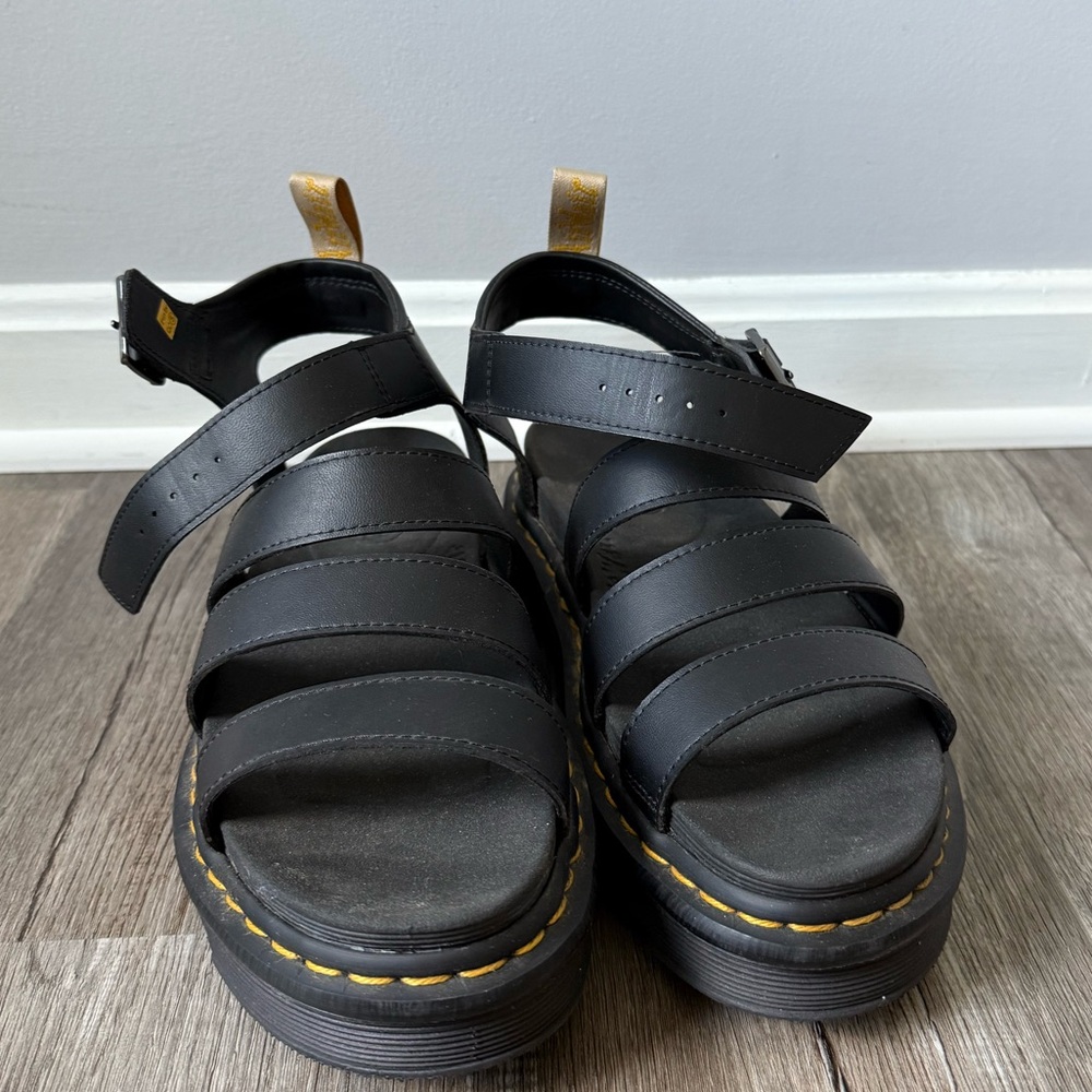 DR MARTEN VEGAN BLAIRE WOMEN'S FELIX GLADIATOR PLATFORM CHUNKY SANDALS SIZE 10 L - Picture 2 of 16